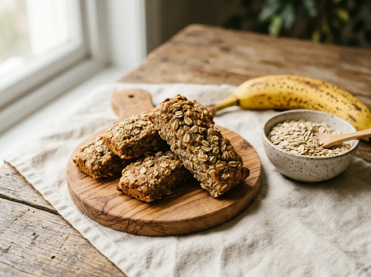 Baked Banana Oat Fingers