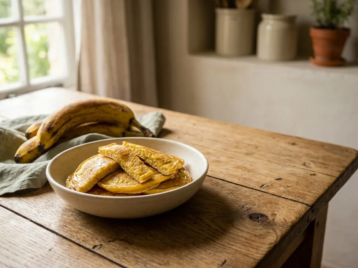 Egg-Free Banana Pancakes (Pancake alla Banana senza Uova)