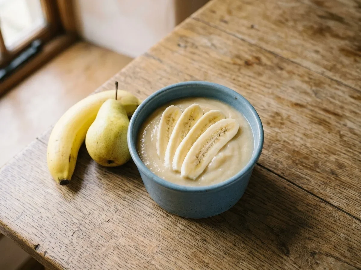 Banana and Pear Puree (Passato di Banana e Pera)