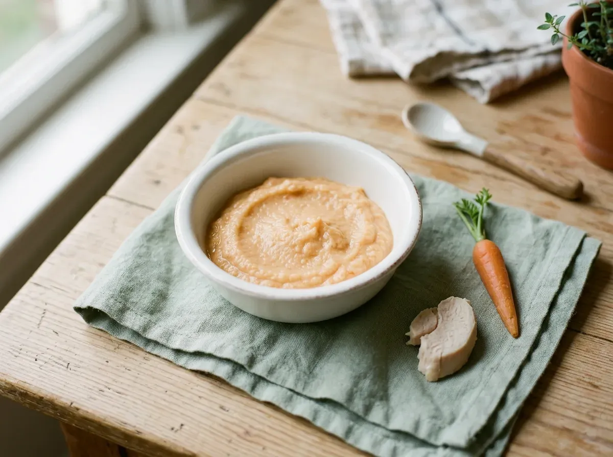 First Chicken and Carrot Cream