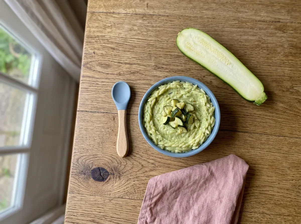 Orzo with Zucchini Cream