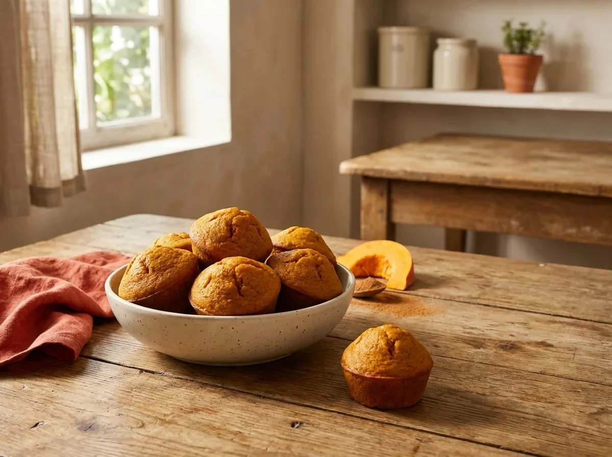 Pumpkin Muffins, No Sugar (Muffin alla Zucca senza Zucchero)