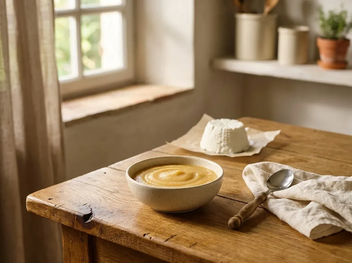 Ricotta and Pear Mash