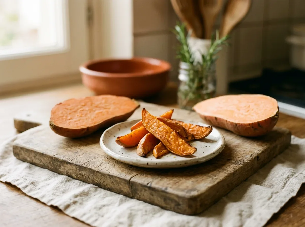 Soft Sweet Potato Wedges
